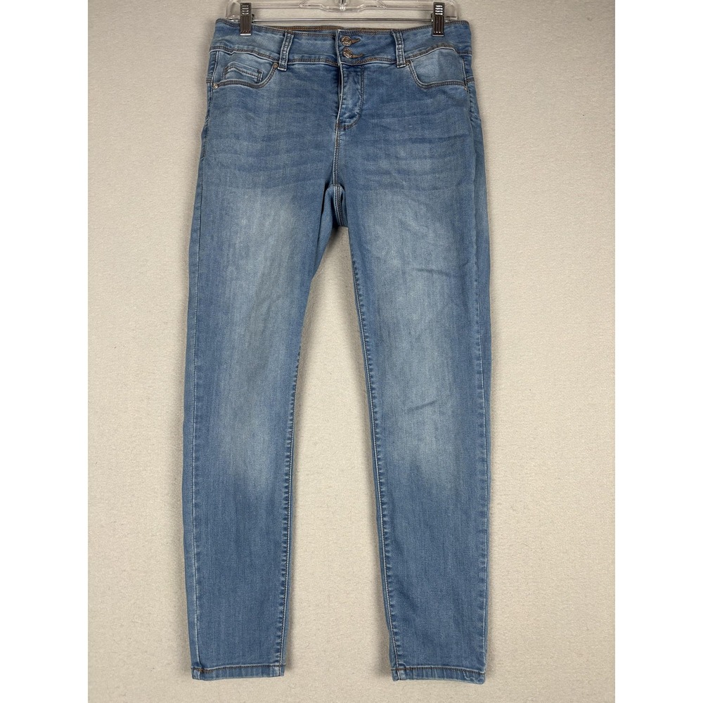 9th & Main Jeans Womens Petite 10P Medium Wash Mid Rise Skinny Stretch Denim